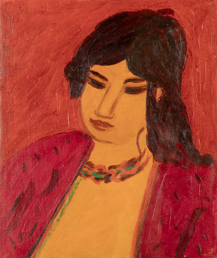 GIULIO DA MILANO - 'Donna in rosso'