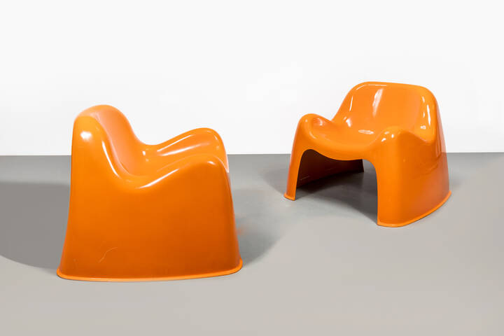 SERGIO MAZZA - Due poltrone mod.Toga