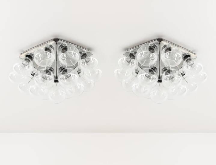 ACHILLE CASTIGLIONI - Coppia di plafoniere mod. Taraxacum 88