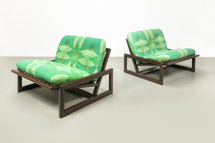 AFRA E TOBIA SCARPA - Coppia di sedie mod. Carlotta