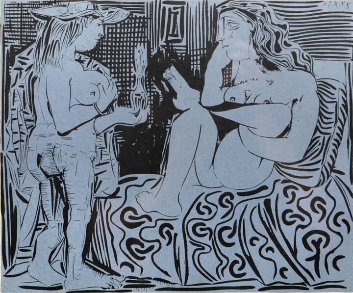 PICASSO PABLO (D'après) - 'Deux femmes' 1959