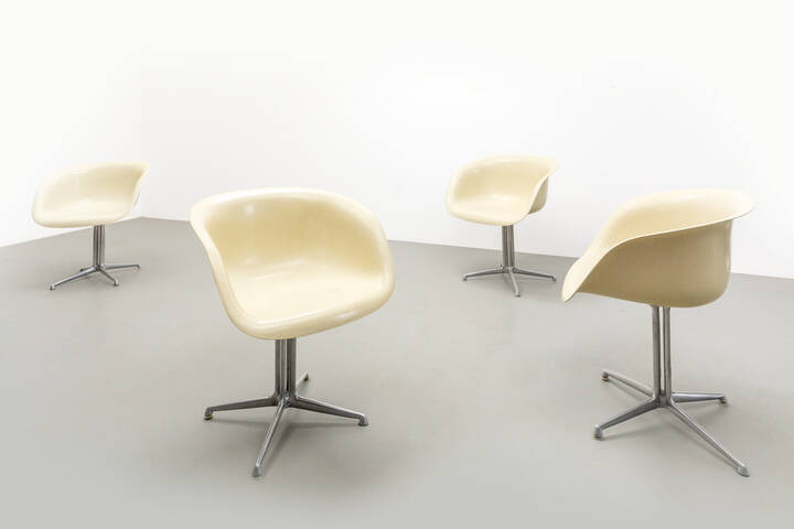 CHARLES E RAY EAMES - Quattro poltroncine mod. La Fonda