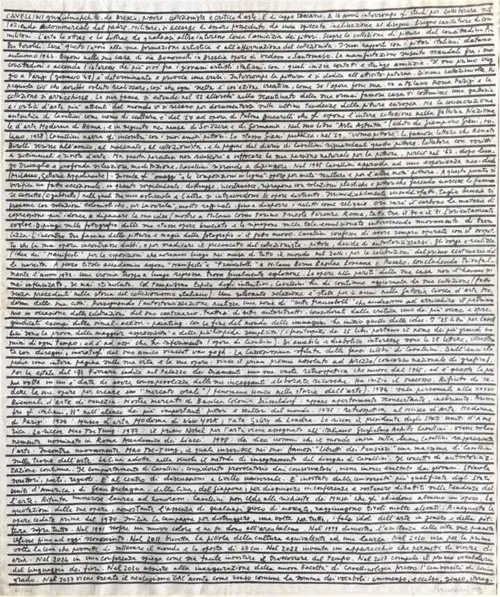 GUGLIELMO ACHILLE CAVELLINI - 'Narrazione'