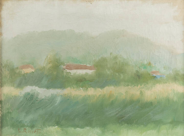 LEOPOLDO ROSSETTI - 'Paesaggio' 1956