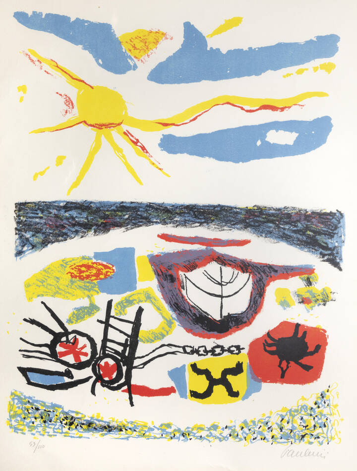 ENRICO PAULUCCI - 'Paesaggio con barche'