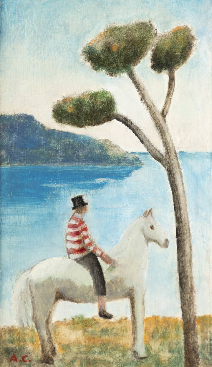ADALBERTO CAMPAGNOLI - 'Saltimbanco a cavallo' 1965