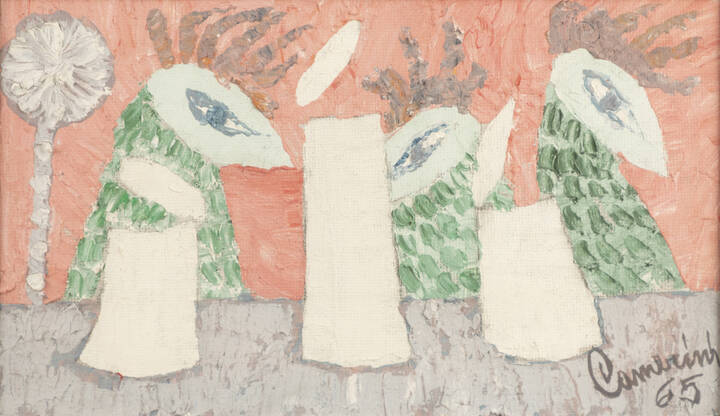 LAMBERTO CAMERINI - 'Galli in attesa' 1965