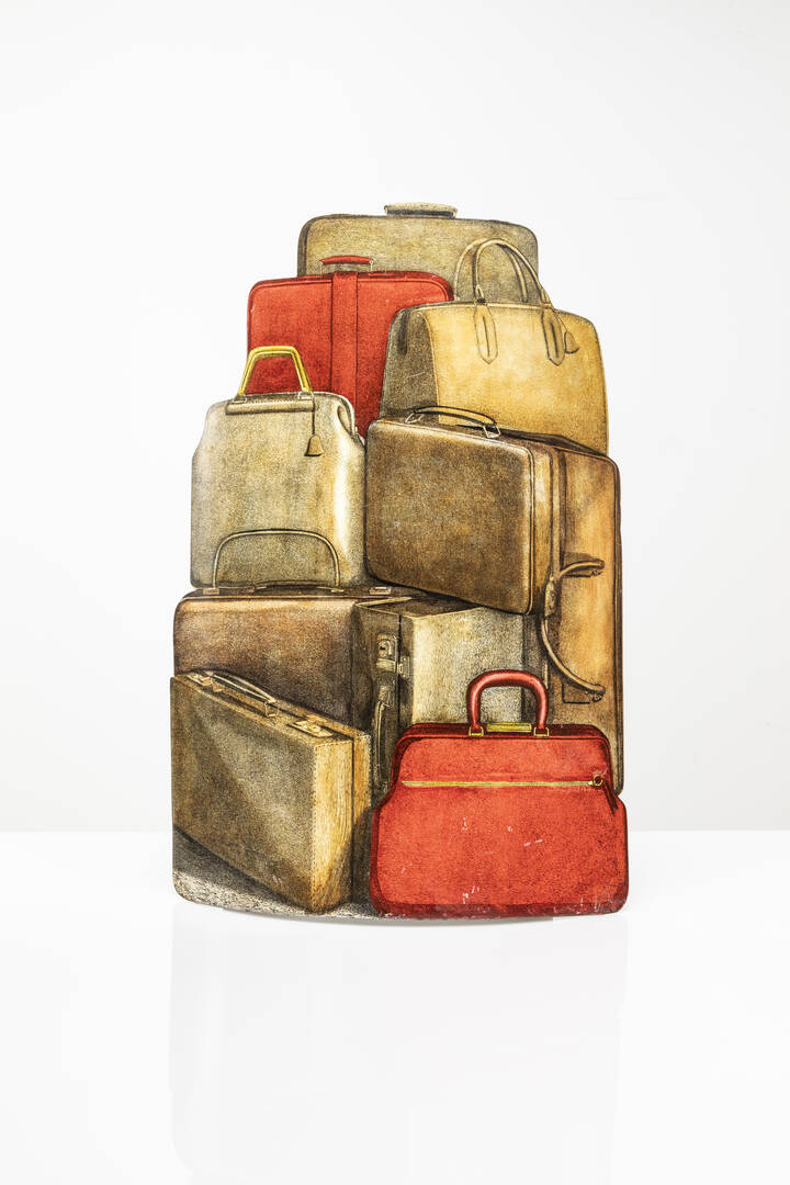 PIERO FORNASETTI - Portaombrelli della serie Valigeria