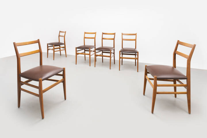 GIO PONTI - Sei sedie mod. Leggera