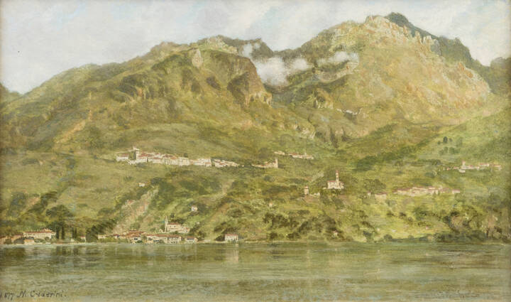 MARCO CALDERINI - 'Val Solda sul Lago di Lugano' 1877