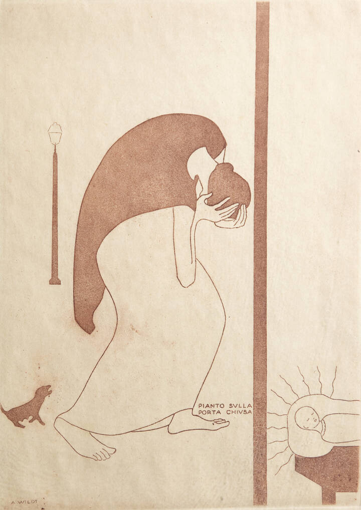 ADOLFO WILDT - 'Pianto sulla porta chiusa'