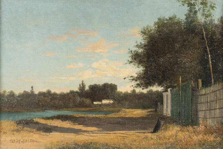 ALFREDO D'ANDRADE - 'Scorcio del Bormida'