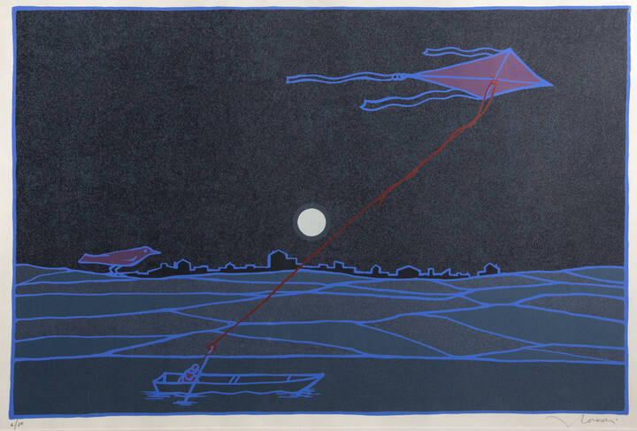 FRANCESCO CASORATI - 'Barca e aquilone'