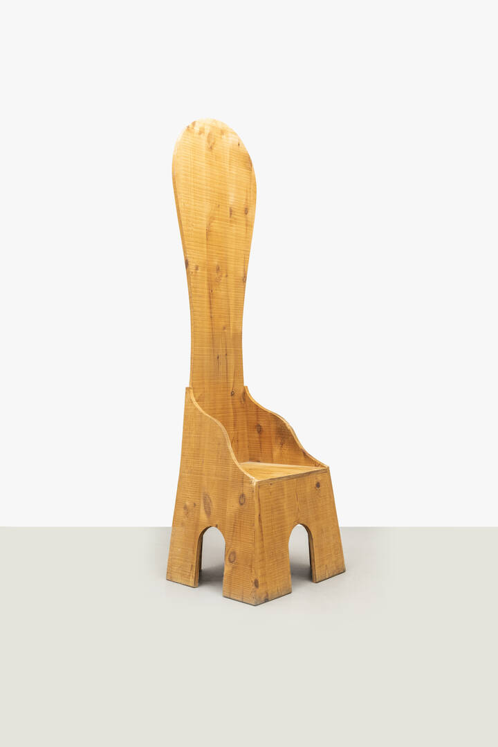 MARIO CEROLI - Sedia della serie Mobili della Valle