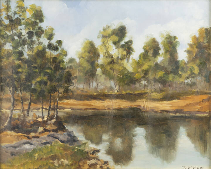 PITTORE NON IDENTIFICATO - 'Sulle ceronda' 22/4/81