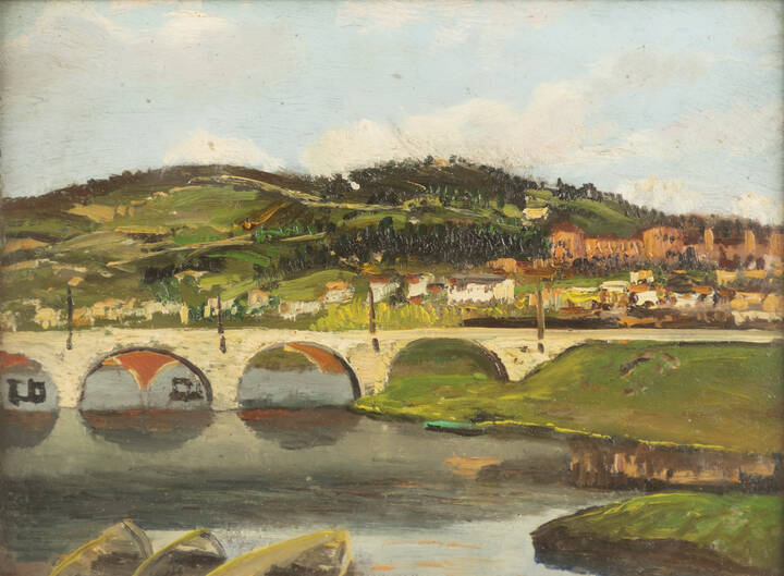 ROMOLO GARRONE - 'Ponte sul Po'