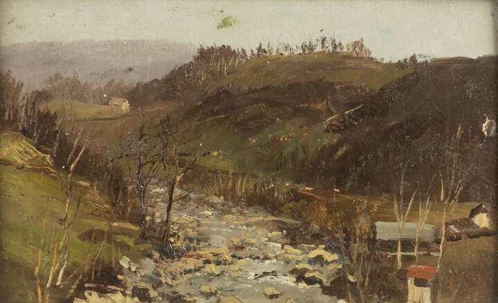 ROMOLO GARRONE - 'Torrente in Val Chiusella' 23\3\1940