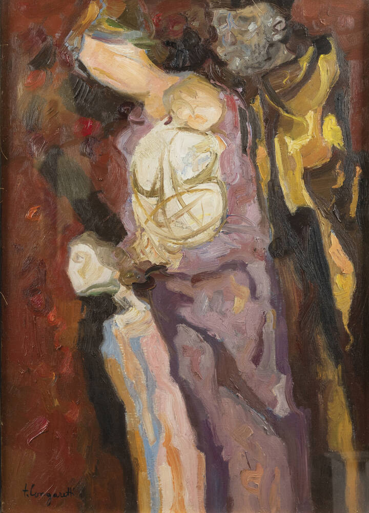 TRENTO LONGARETTI - 'Famiglia e bambina' 1977