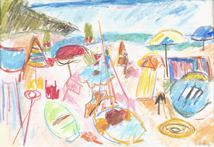 ENRICO PAULUCCI - 'Ombrelloni' 1970