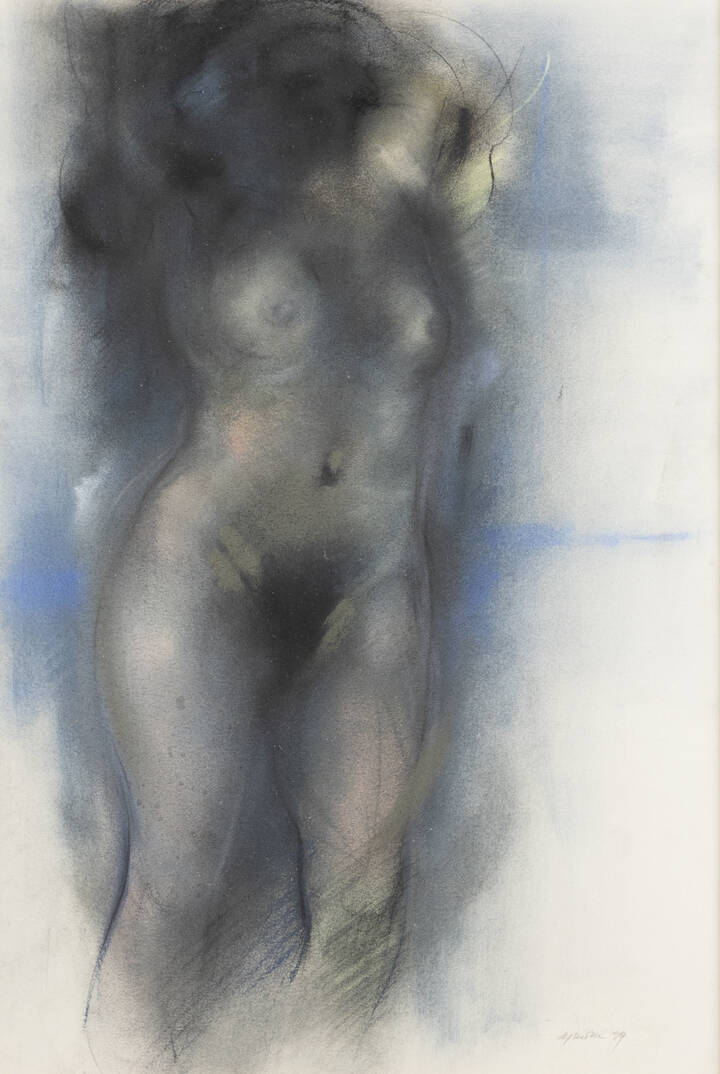 GIUSEPPE AJMONE - 'Nudo in blu' 1999