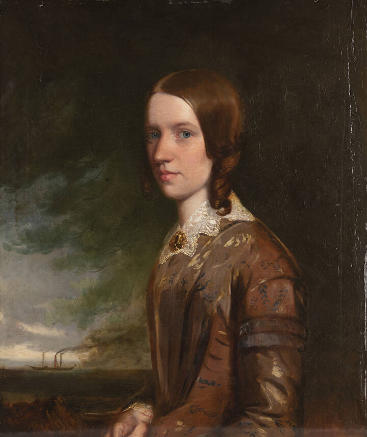 PITTORE INGLESE DELL'800 - 'Ritratto di gentildonna'