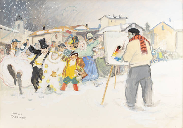 GIULIO BOETTO - 'Autoritratto al Carnevale di Saluzzo'
