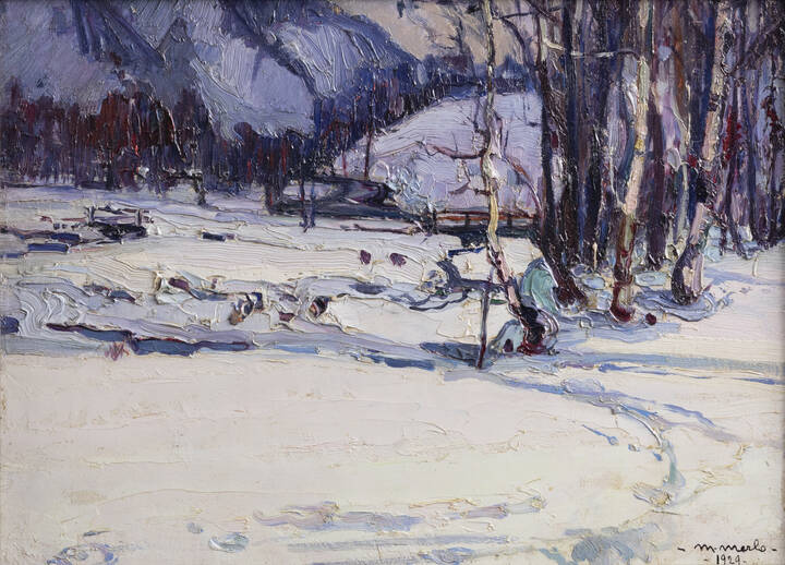 METELLO MERLO - 'Nevicata ad Usselio' 1929 