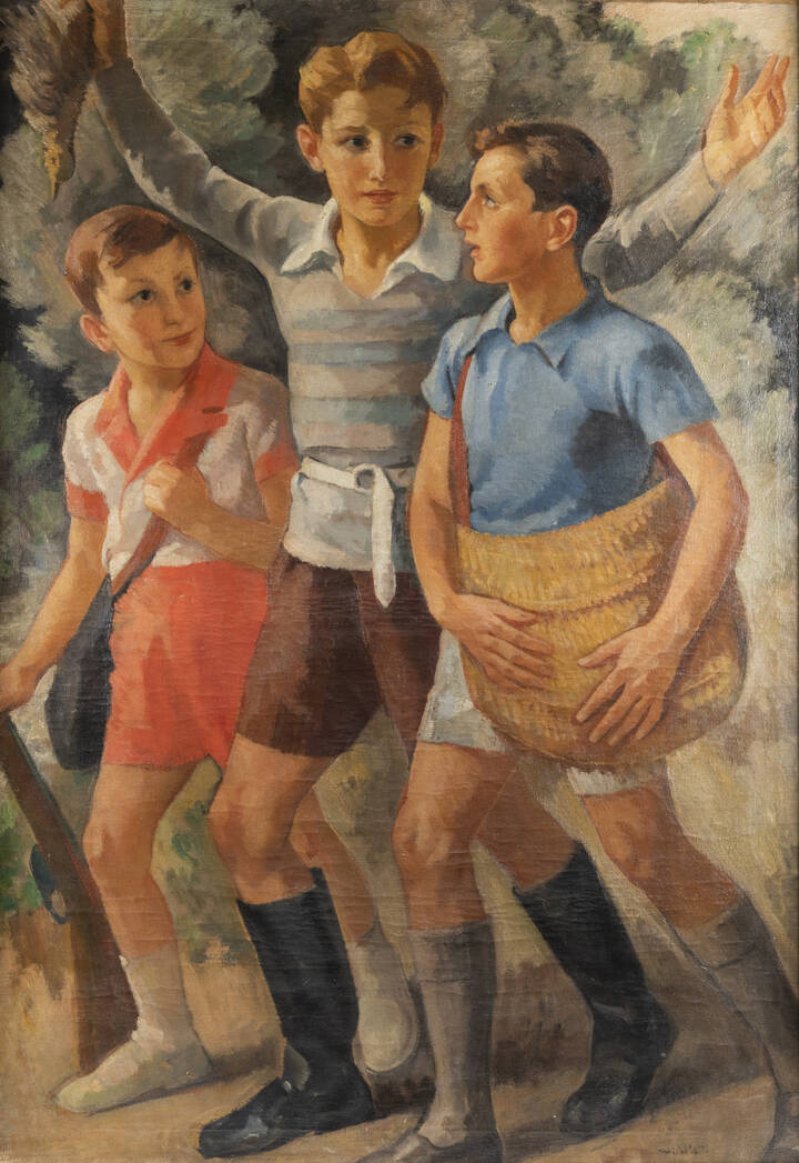MARIO MICHELETTI - 'Il primo trofeo di caccia' anni '930