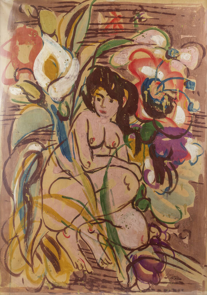 LUIGI SPAZZAPAN - 'Nudo tra i fiori'