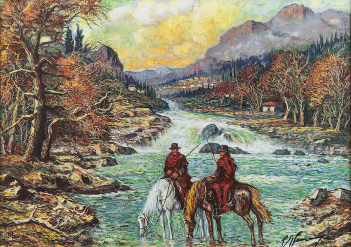 GIOVANFRANCESCO GONZAGA - 'Abbeverata alle acque verdi'