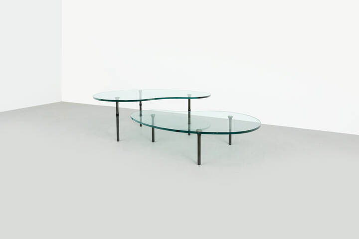 ENZO MARI - Coppia di tavolini della serie Ambo