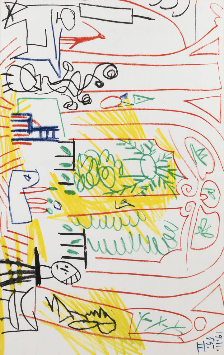 PICASSO PABLO (D'après) - 'Composizione' 19/11/'55