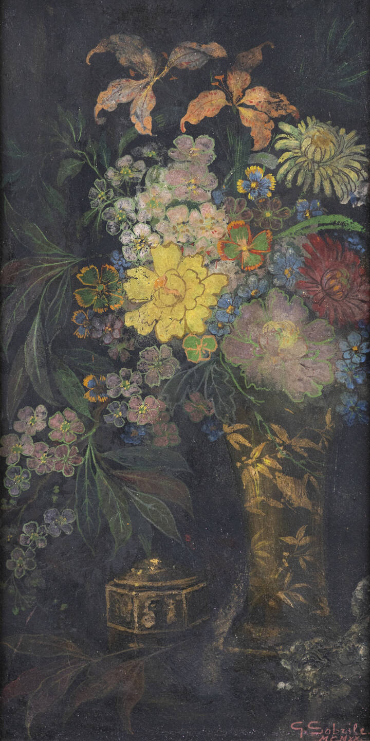 GIUSEPPE SOBRILE - 'Vaso di fiori' 1920