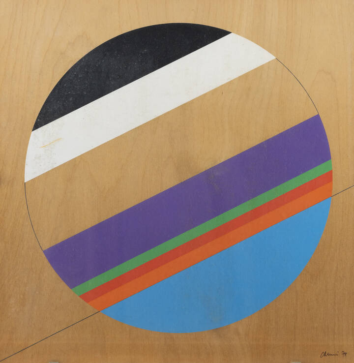 EUGENIO CARMI - 'Spazi e colori 3' '78