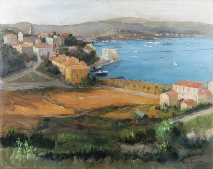 CARLO TERZOLO - 'Veduta marina' 1933
