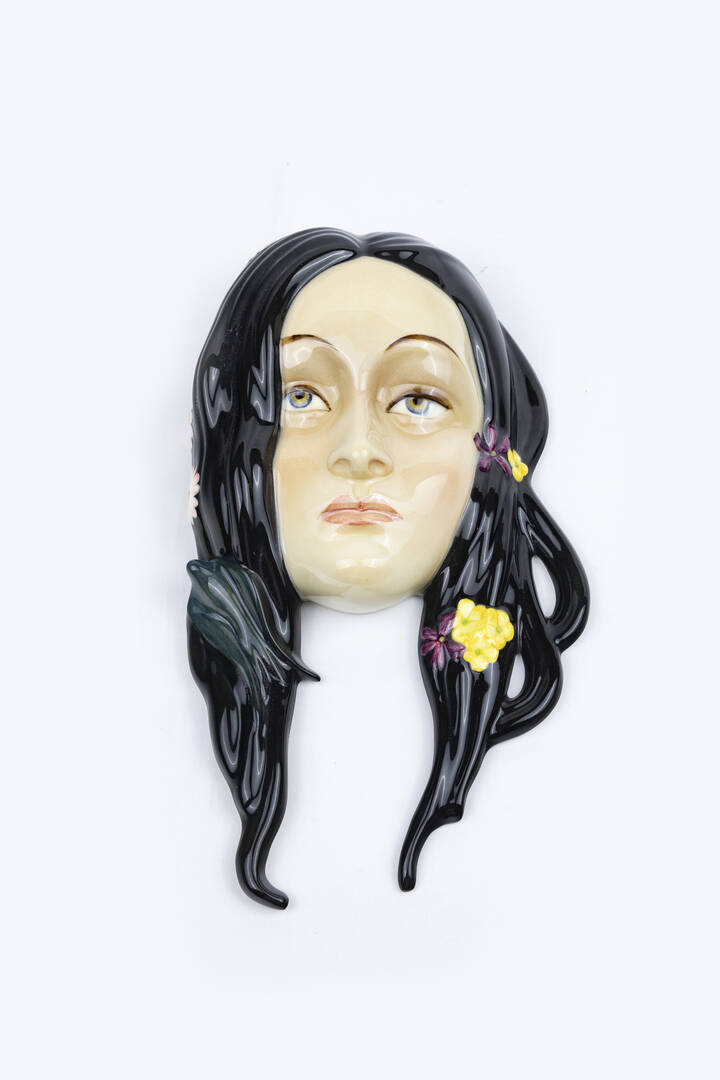 ARS PULCHRA TORINO - 'Volto femminile con fiori'