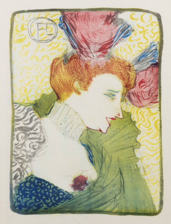 HENRY DE TOULOUSE.LAUTREC - 'Femme'