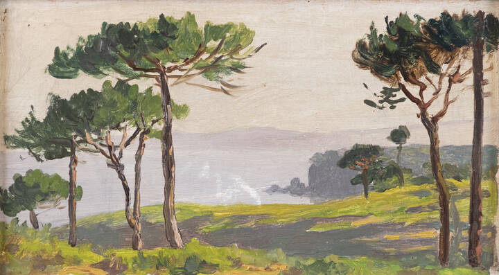 CARLO THERMIGNON - 'Pineta di Celle' 1901 