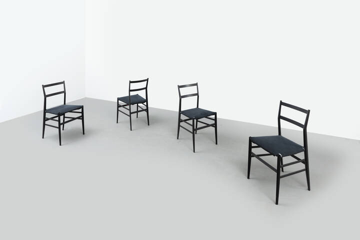 GIO PONTI - Quattro sedie mod. Superleggera