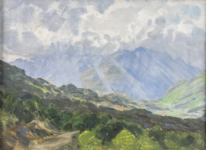 MARCO CALDERINI - 'Mattie-Valle di Susa/Raggi di sole sulla Val di Susa' 1903-1909