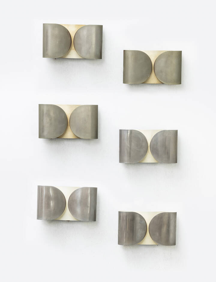 AFRA E TOBIA SCARPA - Sei lampade a parete mod. Foglio