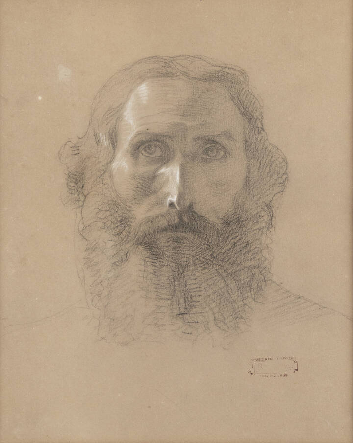 GIOVANNI BATTISTA QUADRONE - 'Ritratto di uomo con barba'