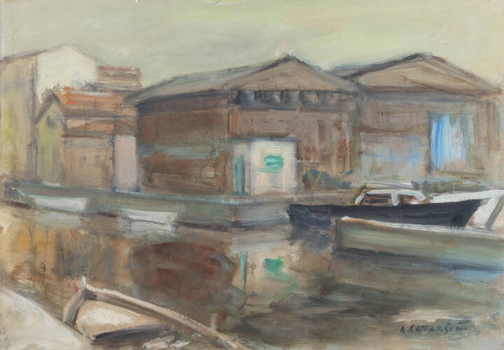 ALFREDO CATARSINI - 'Canale' 1958