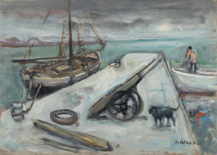 ALFREDO CATARSINI - 'Veliero' 1952