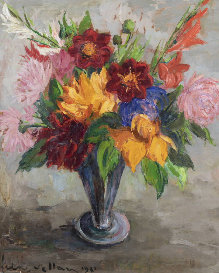 FELICE VELLAN - 'Vaso di fiori' 1961