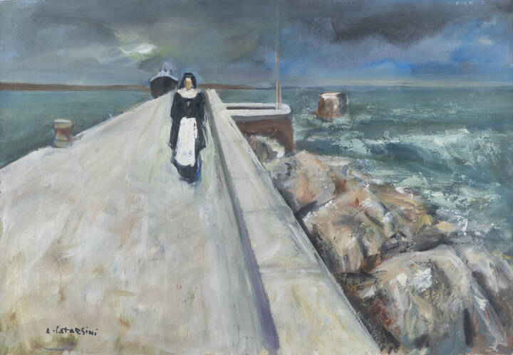 ALFREDO CATARSINI - 'Il canale di Viareggio' 1968