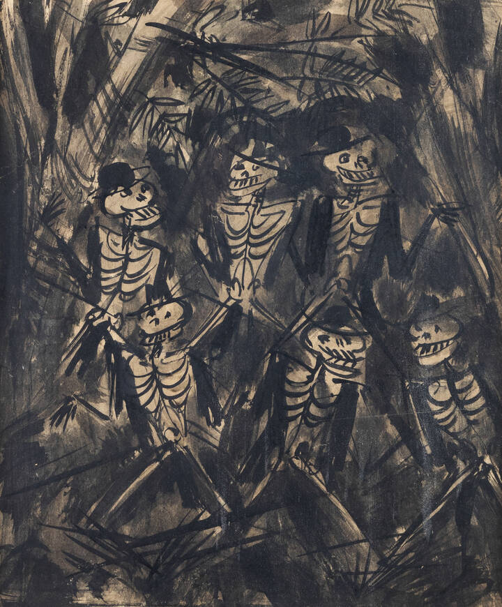 LUIGI SPAZZAPAN - 'Grottesco' anni'40