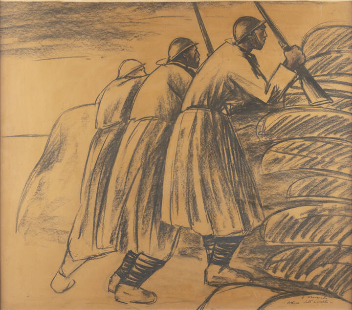 PIETRO MORANDO - 'L'attesa dell'assalto' 1915-1918