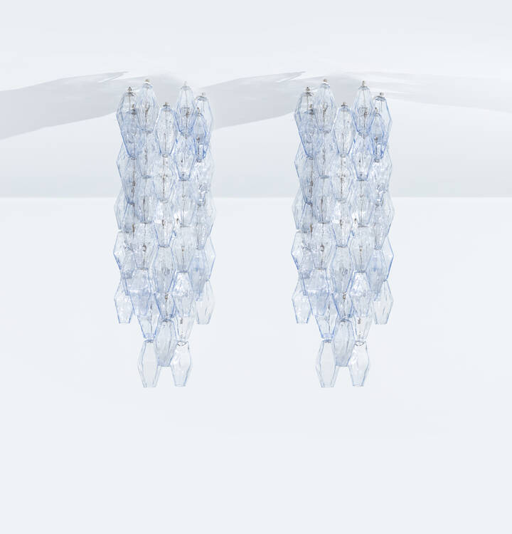 PAOLO VENINI - Due lampadari mod. Poliedri