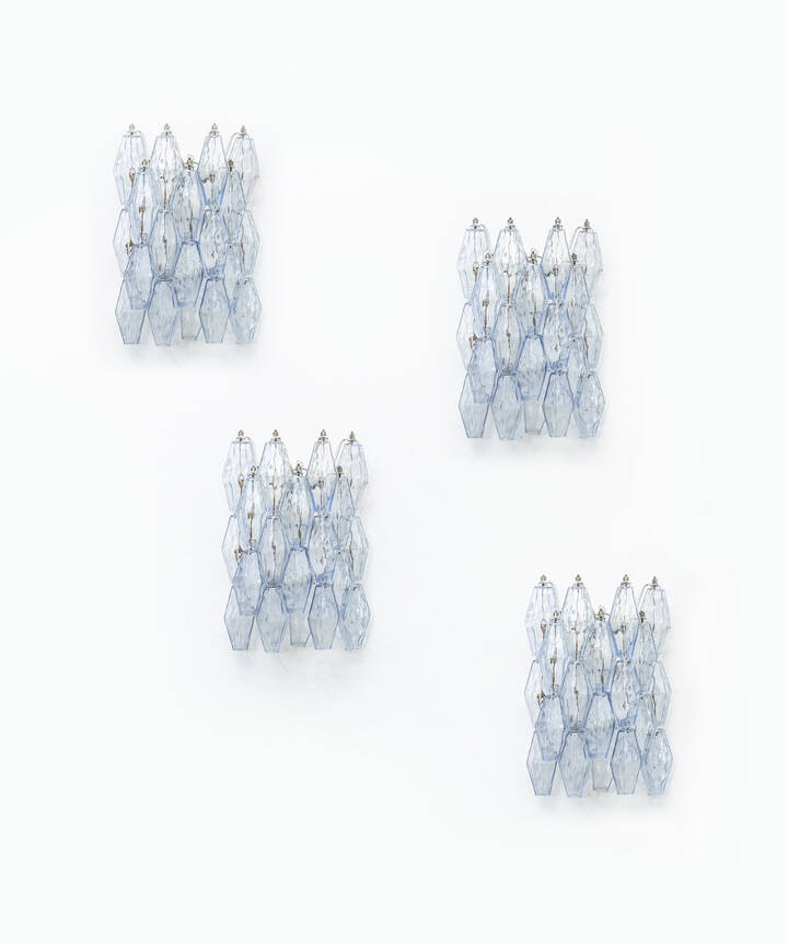 PAOLO VENINI - Quattro appliques mod. Poliedri